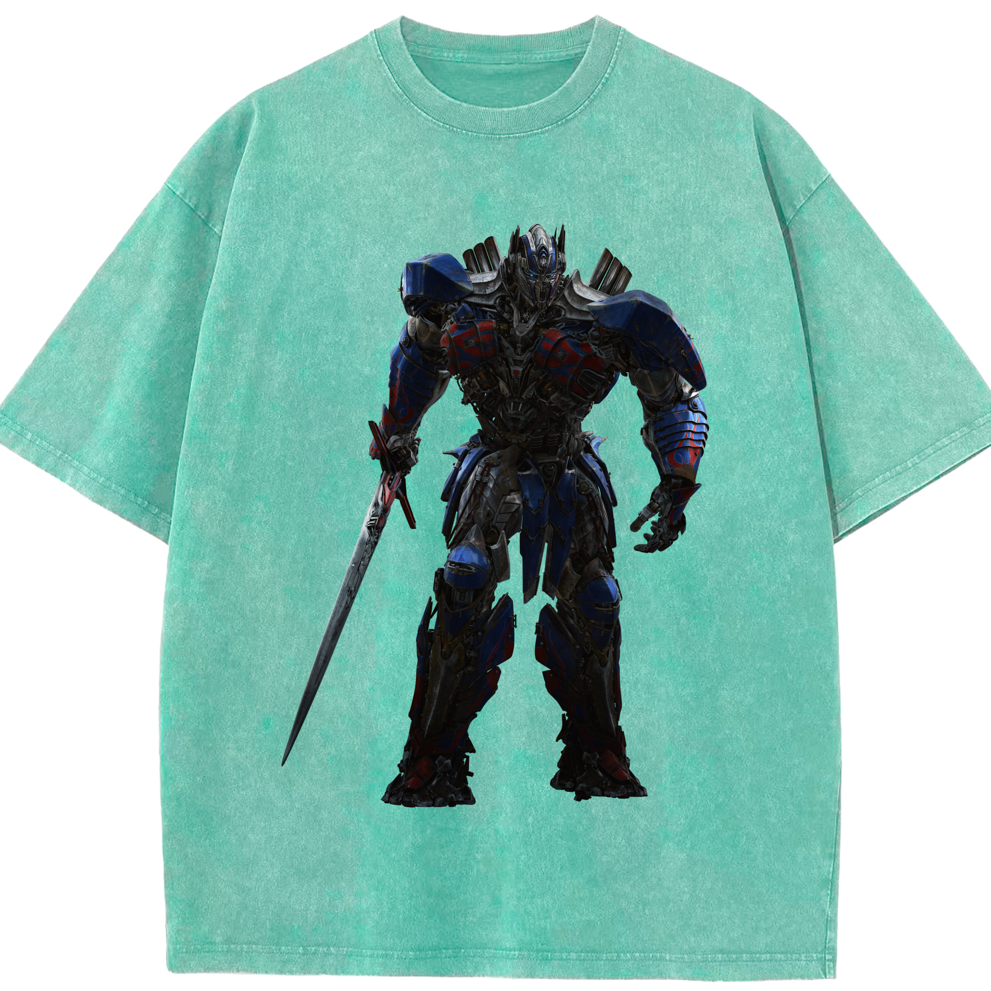 （画像用）  綿100% ヴィンテージ風 半袖Tシャツ（フロントプリント）